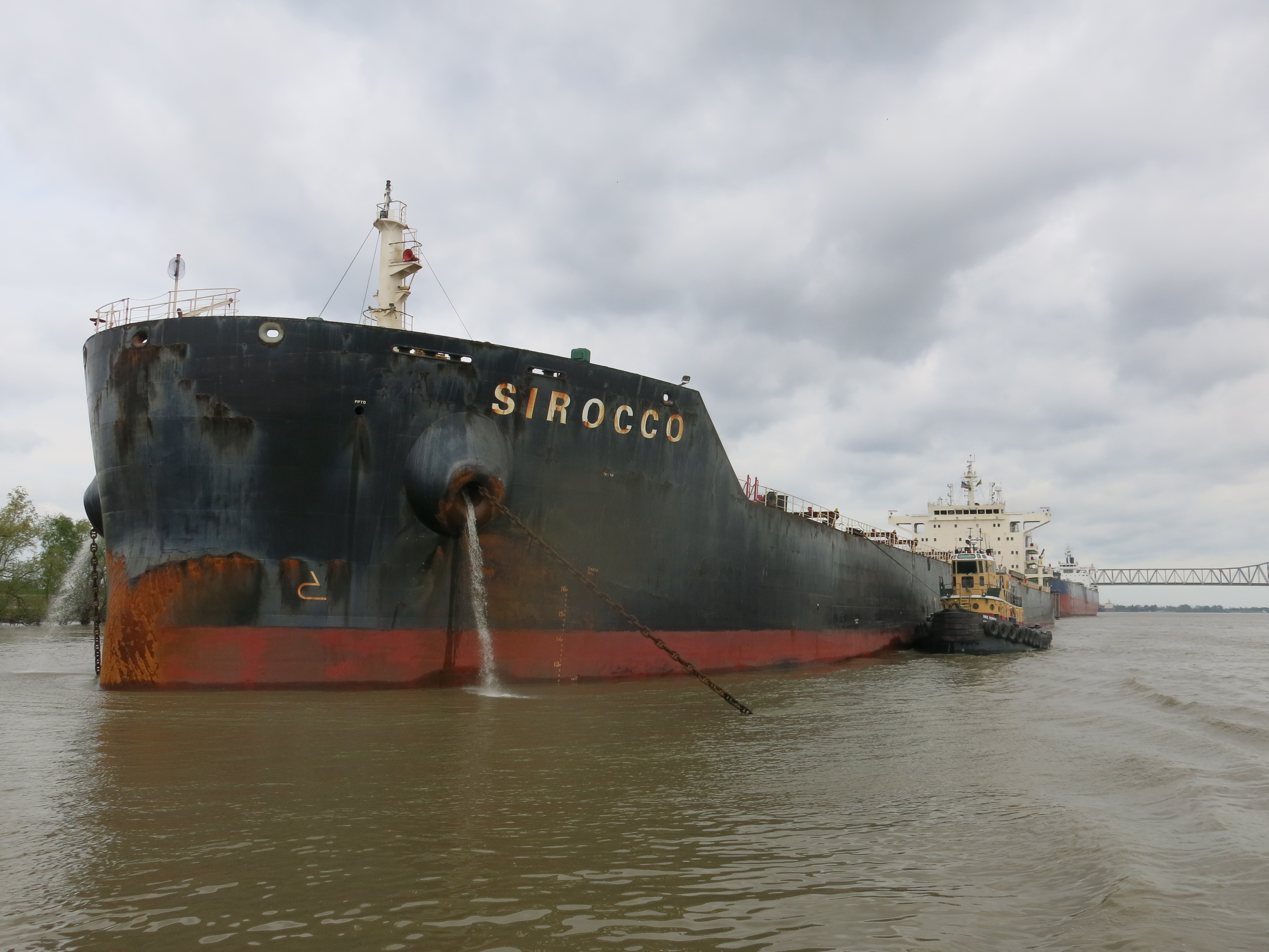 Bulk carrier Sirocco after the casualty.